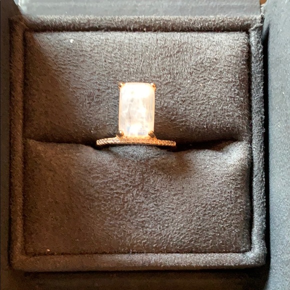 Melanie Auld Large Rectangular Moonstone Ring